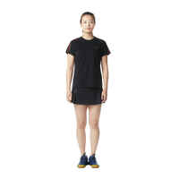 WOMEN BADMINTON T SHIRT 530 BLACK