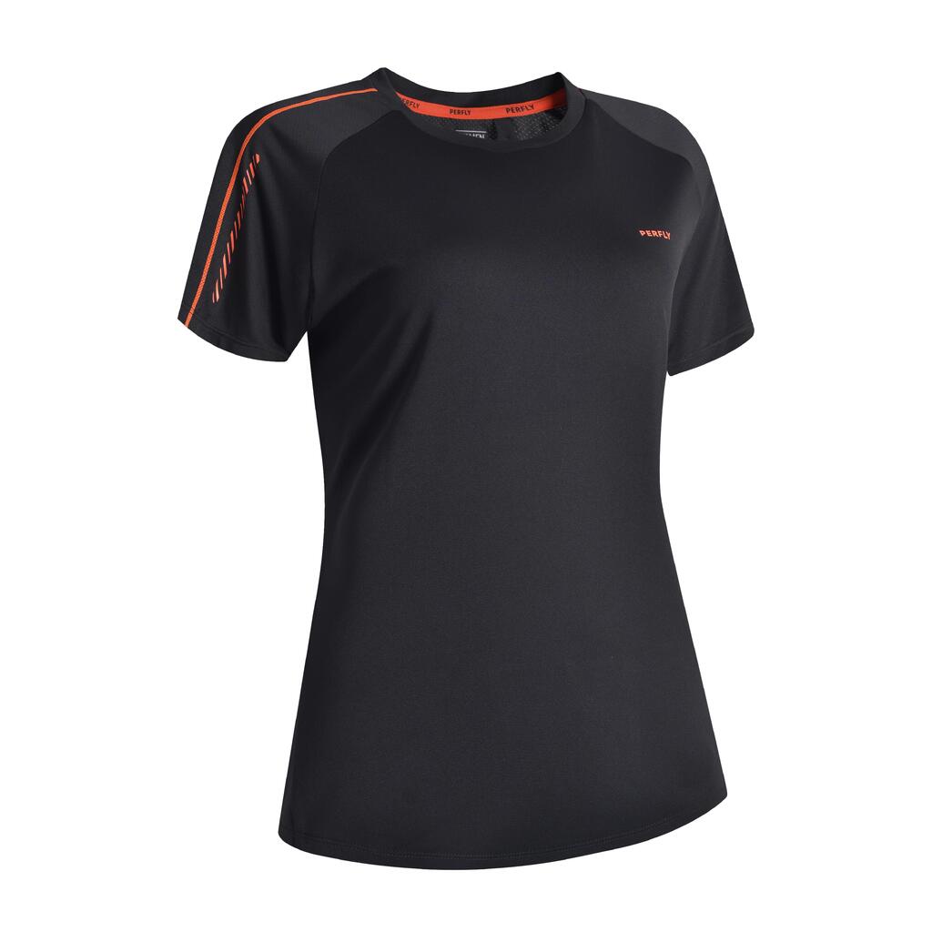 MAJICA KRATKIH RUKAVA ZA BADMINTON 530 ŽENSKA CRNA