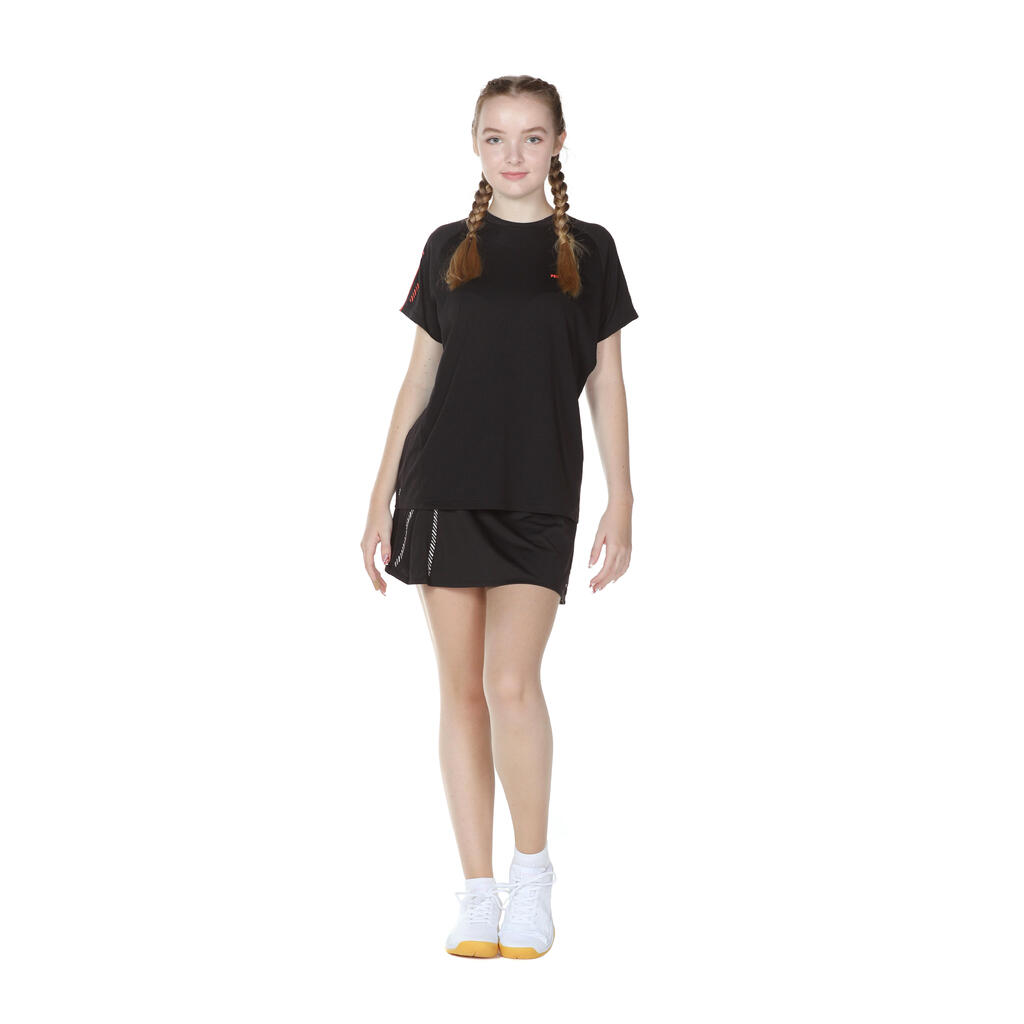 Damen Badminton T-Shirt - 530 schwarz