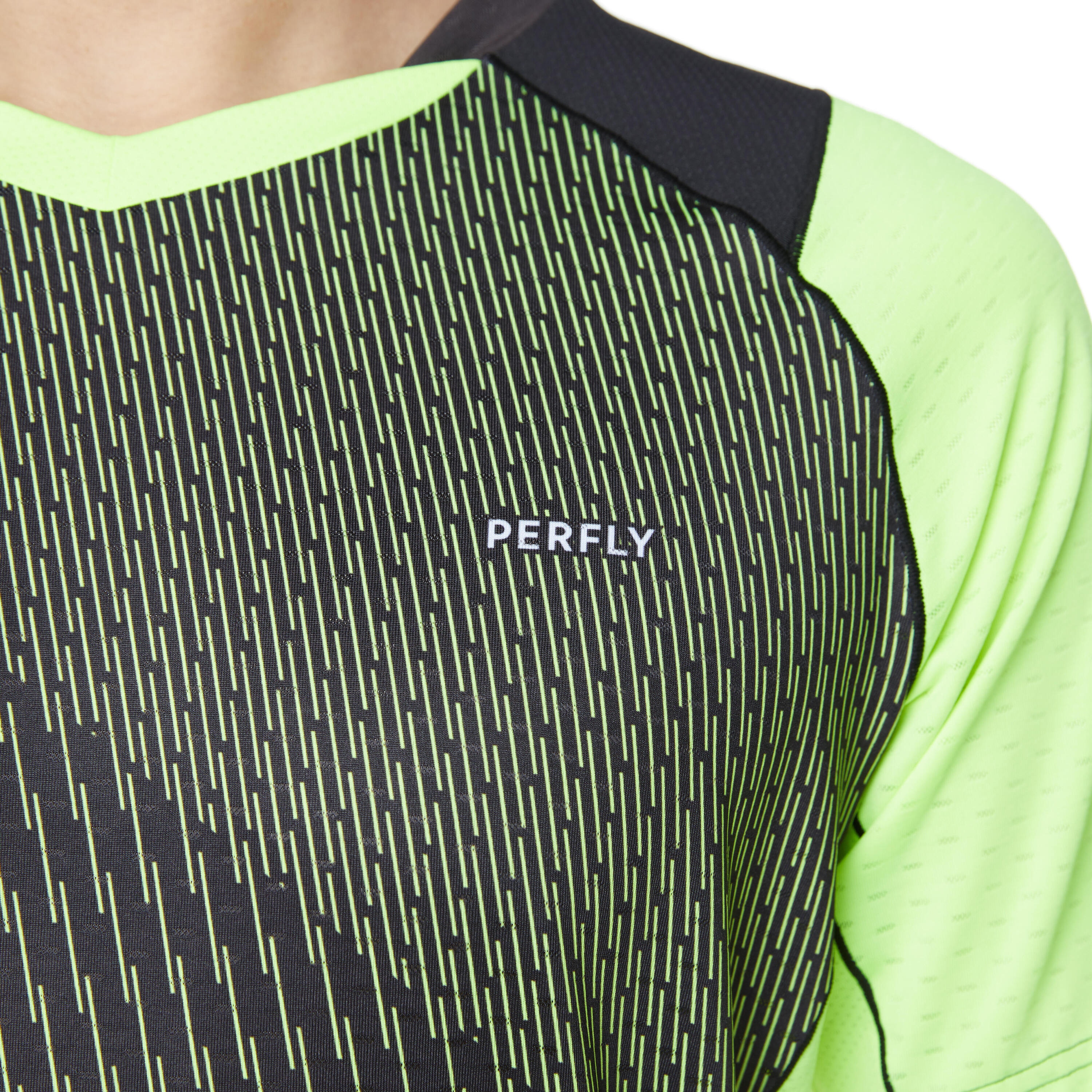 MEN BADMINTON T SHIRT 560 FLASH GREEN 6/23