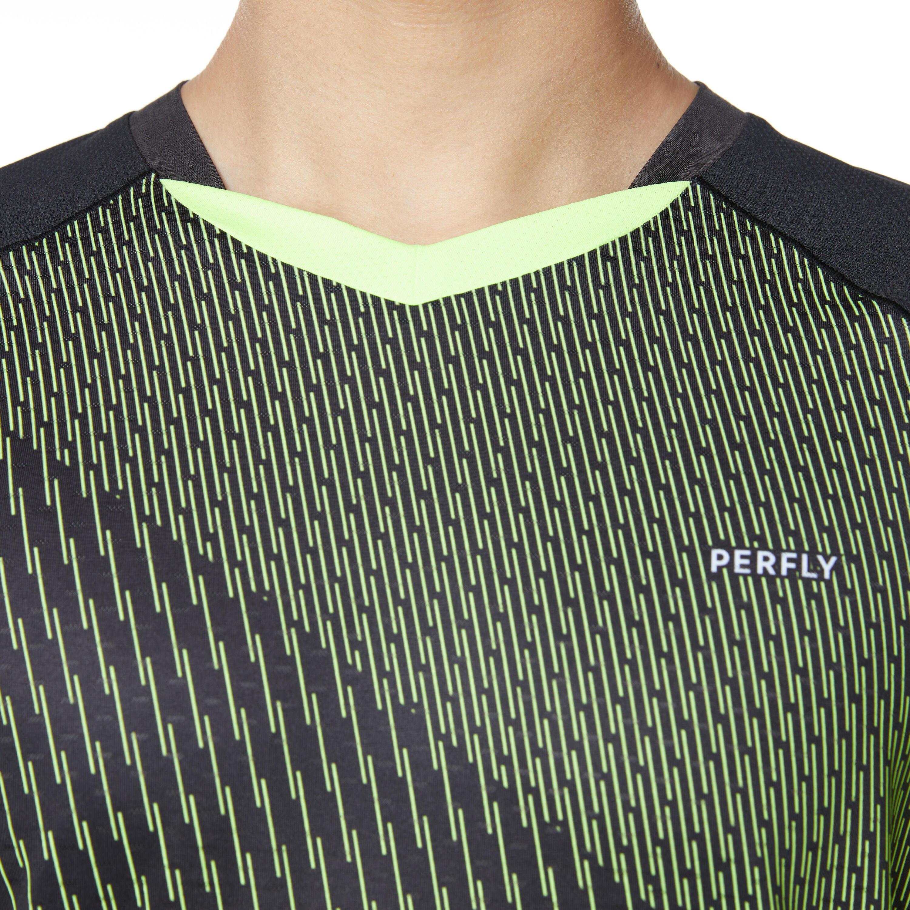 MEN BADMINTON T SHIRT 560 FLASH GREEN 3/23