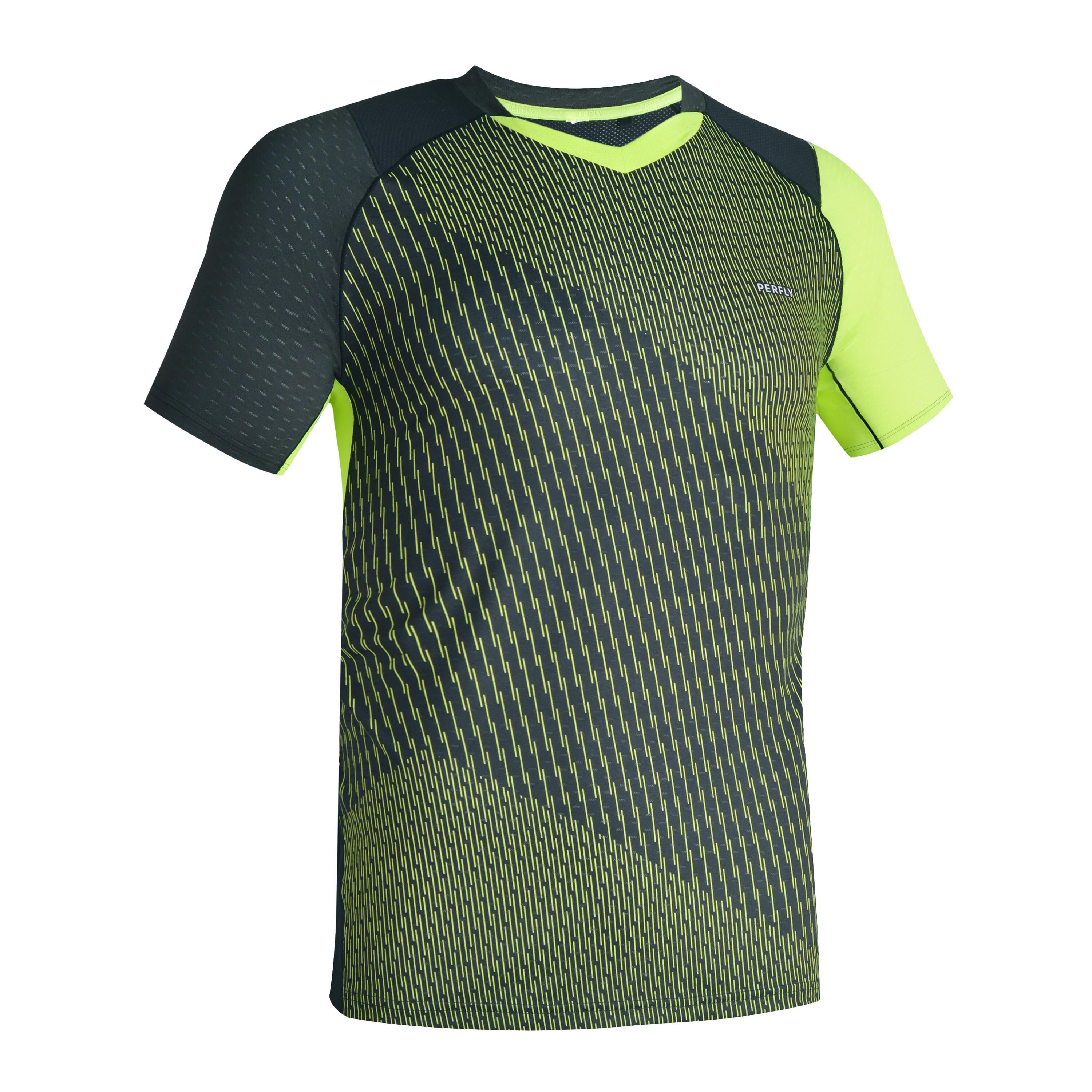MEN BADMINTON T SHIRT 560 FLASH GREEN 2/23