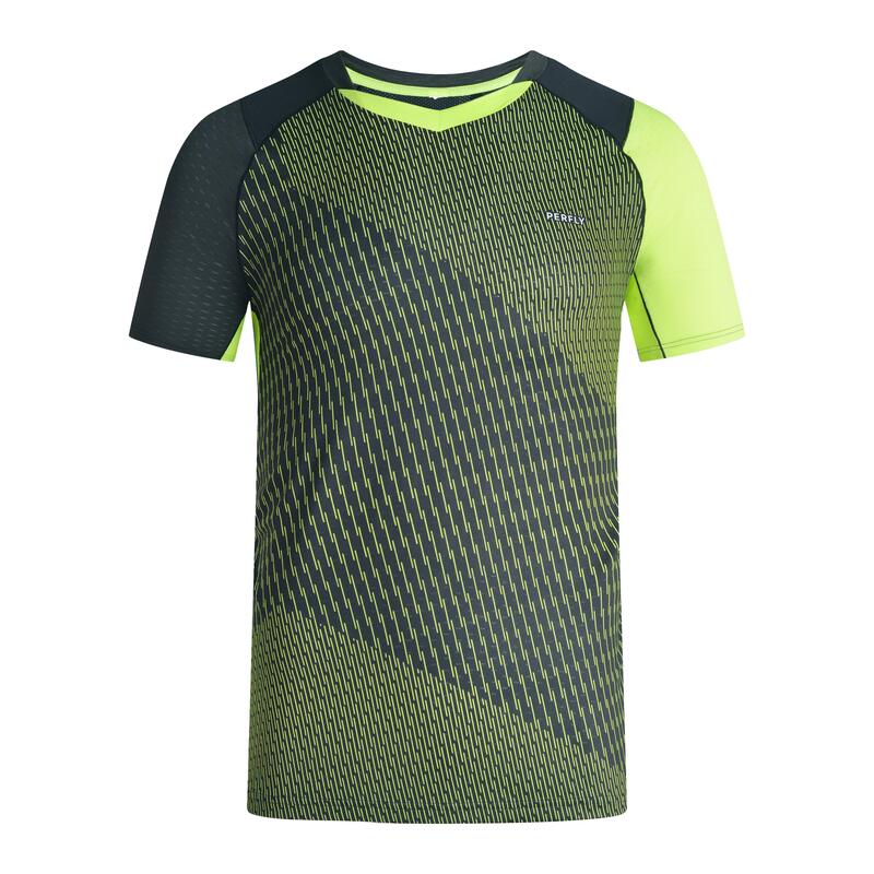 Pánské tričko na badminton 560 fluorescenční zelené