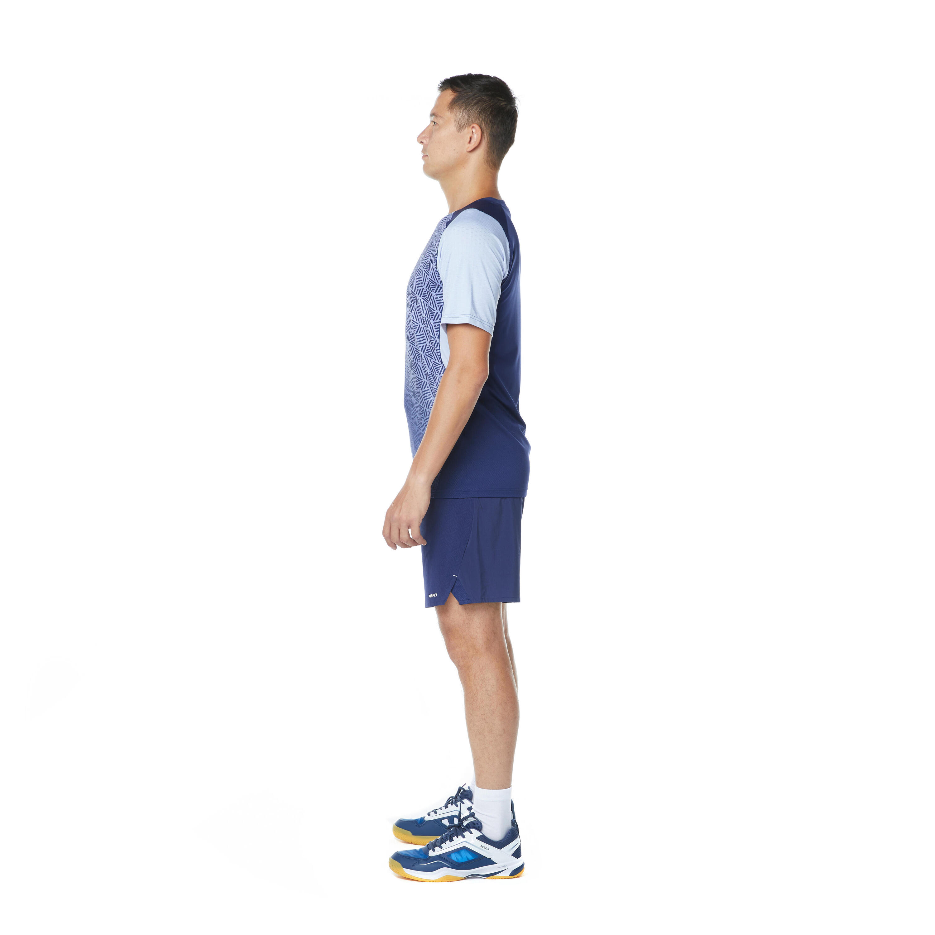 MEN BADMINTON T SHIRT 560 NAVY 13/19