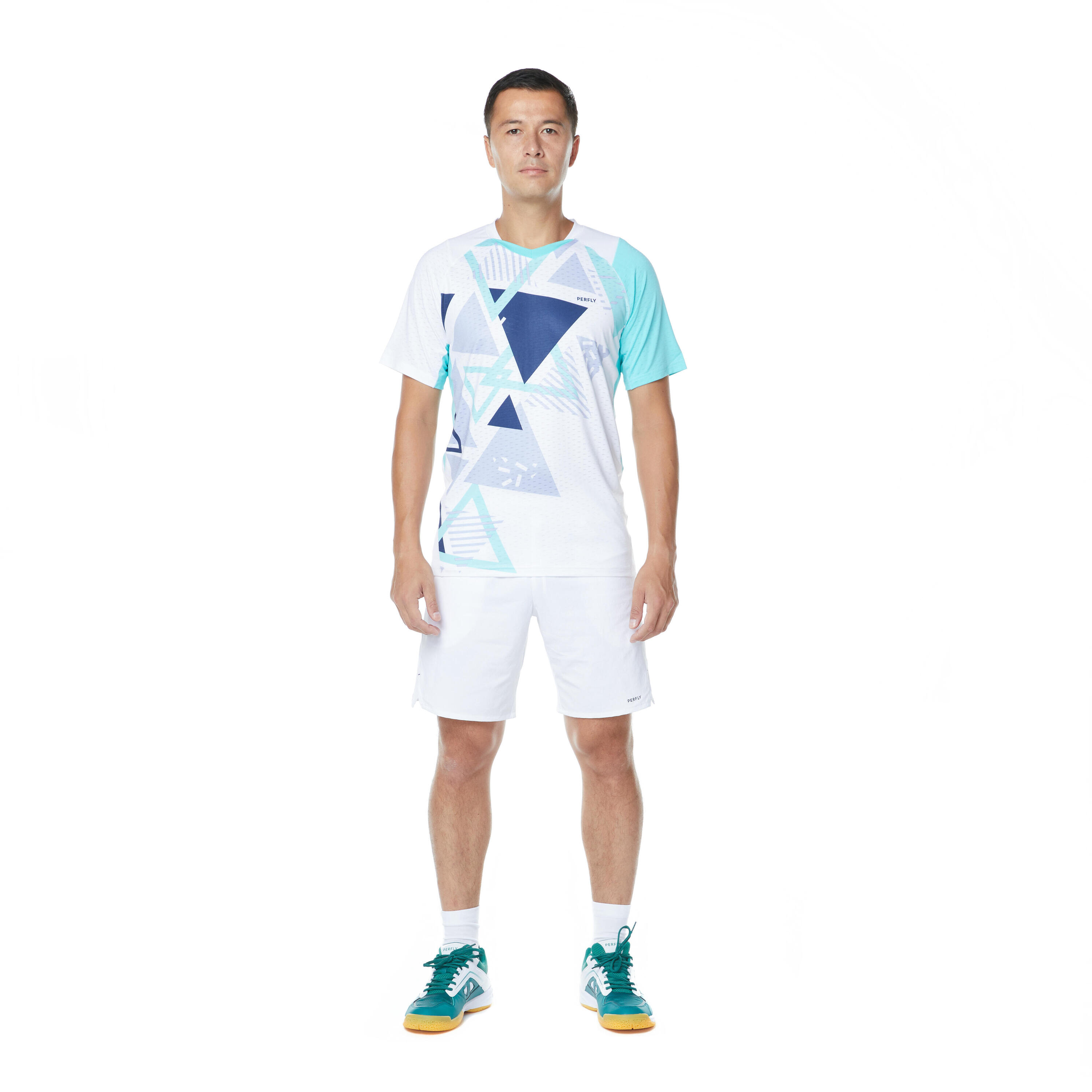 Pánské badmintonové kraťasy 560 bílé 12/21