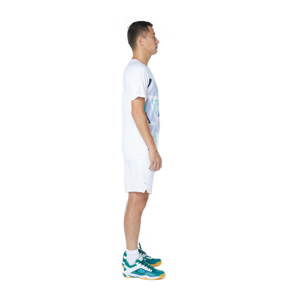 MEN BADMINTON SHORT 560 WHITE