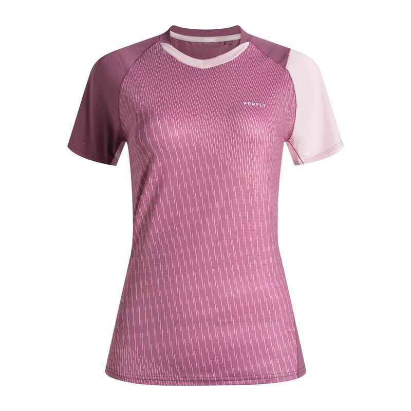 T-shirt badminton donna 560 viola