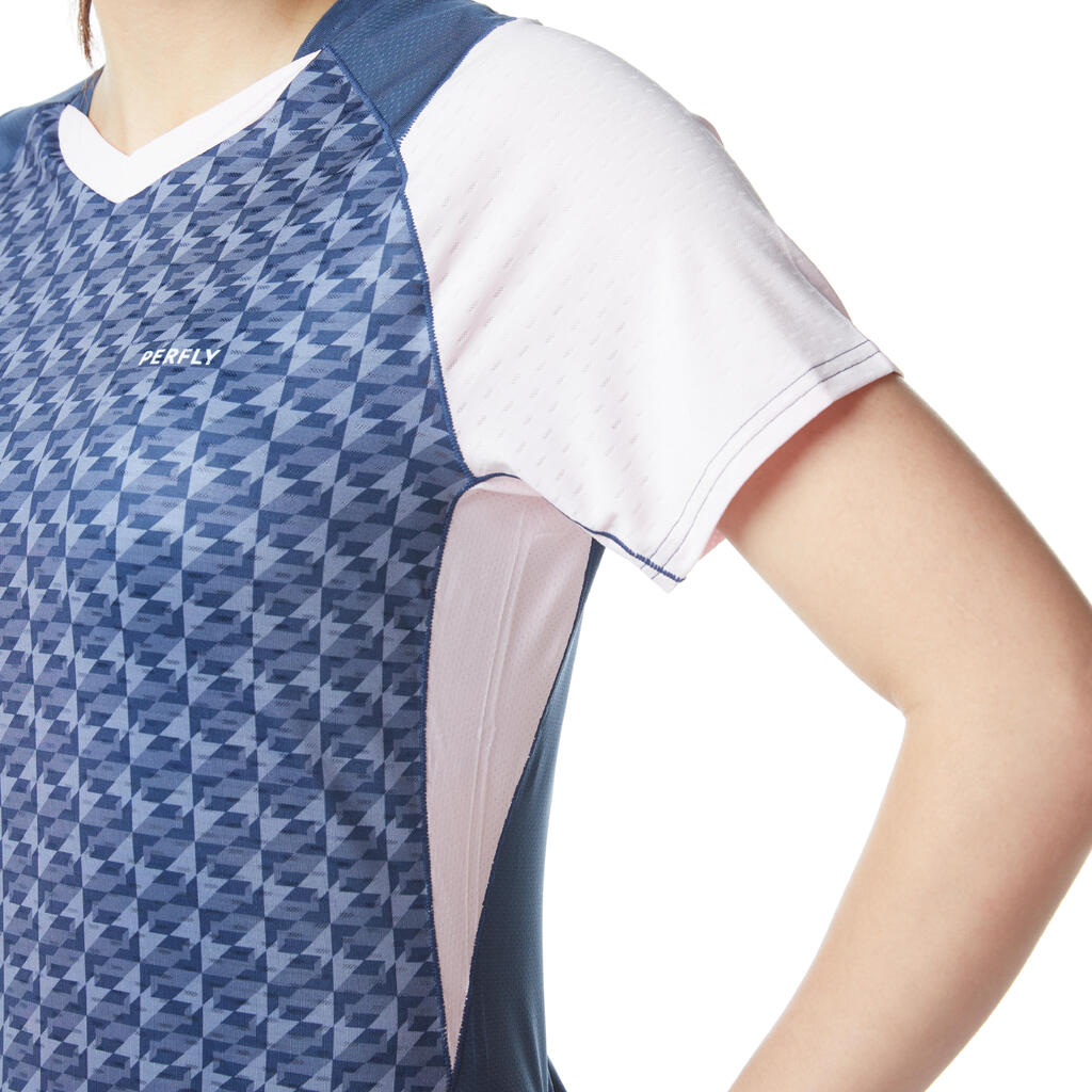 Damen Badminton T-Shirt - 560 dunkelrosa