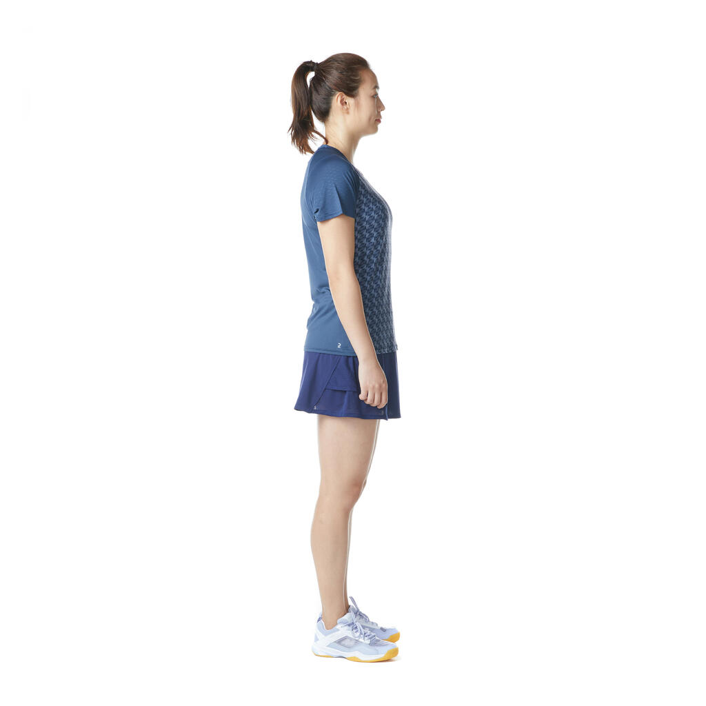 Damen Badminton T-Shirt - 560 dunkelrosa