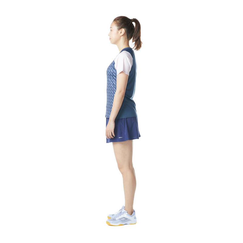 T-Shirt de Badminton 560 Femme - Gris