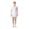 Women Badminton T Shirt 560 White Pink
