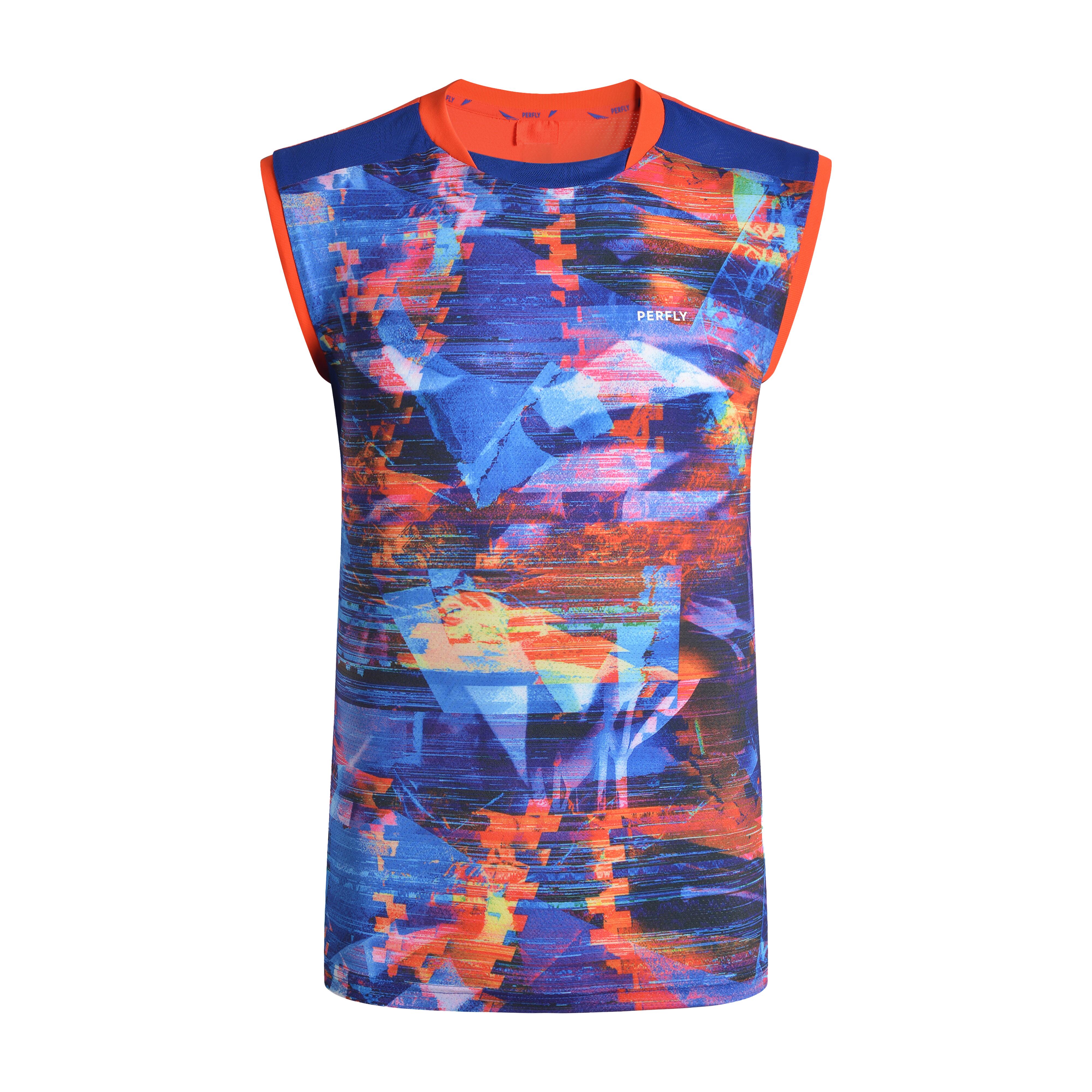 MEN BADMINTON T SHIRT 990 ELECTRIC BLUE 