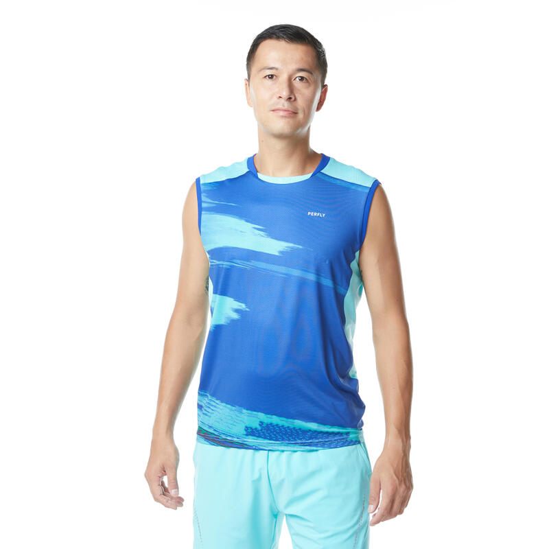 Badminton T-Shirt 990 Herren türkis