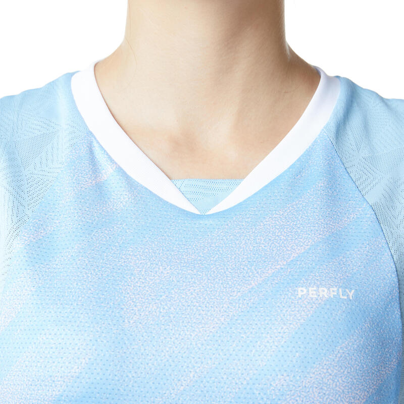 T-Shirt de Badminton Femme 900 - Bleu