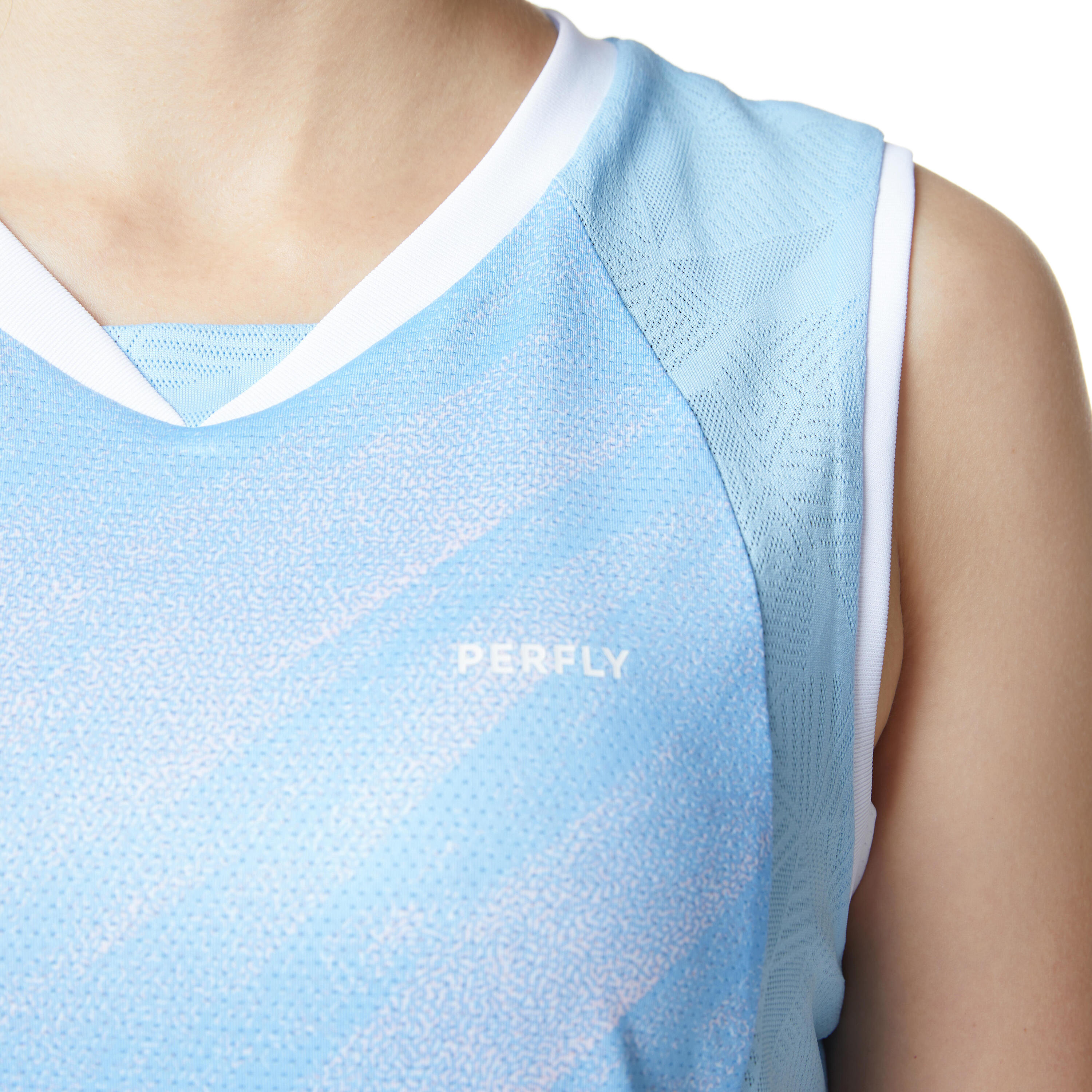 T-shirt badminton donna 900 azzurra 5/22