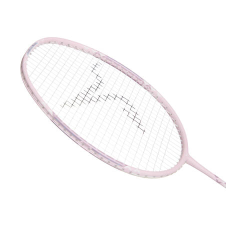 ADULT BADMINTON RACKET BR 560 SET LITE GREY PINK