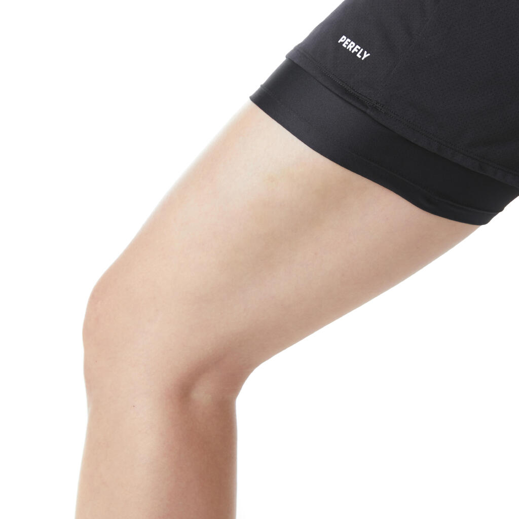 SUKNJA ZA BADMINTON 530 ŽENSKA CRNA