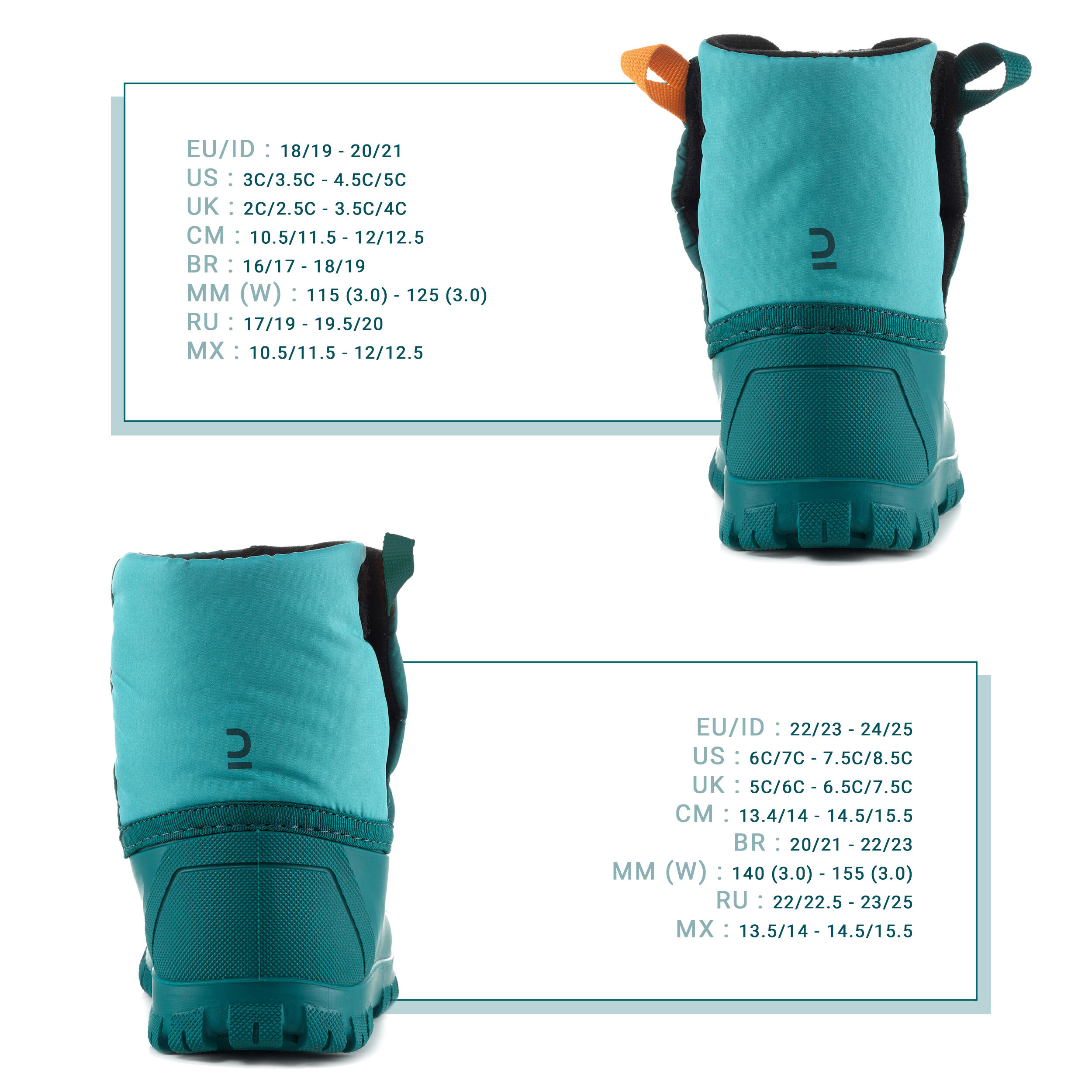 Baby Snow Boots, Baby Après-Ski WARM Turquoise 21/21