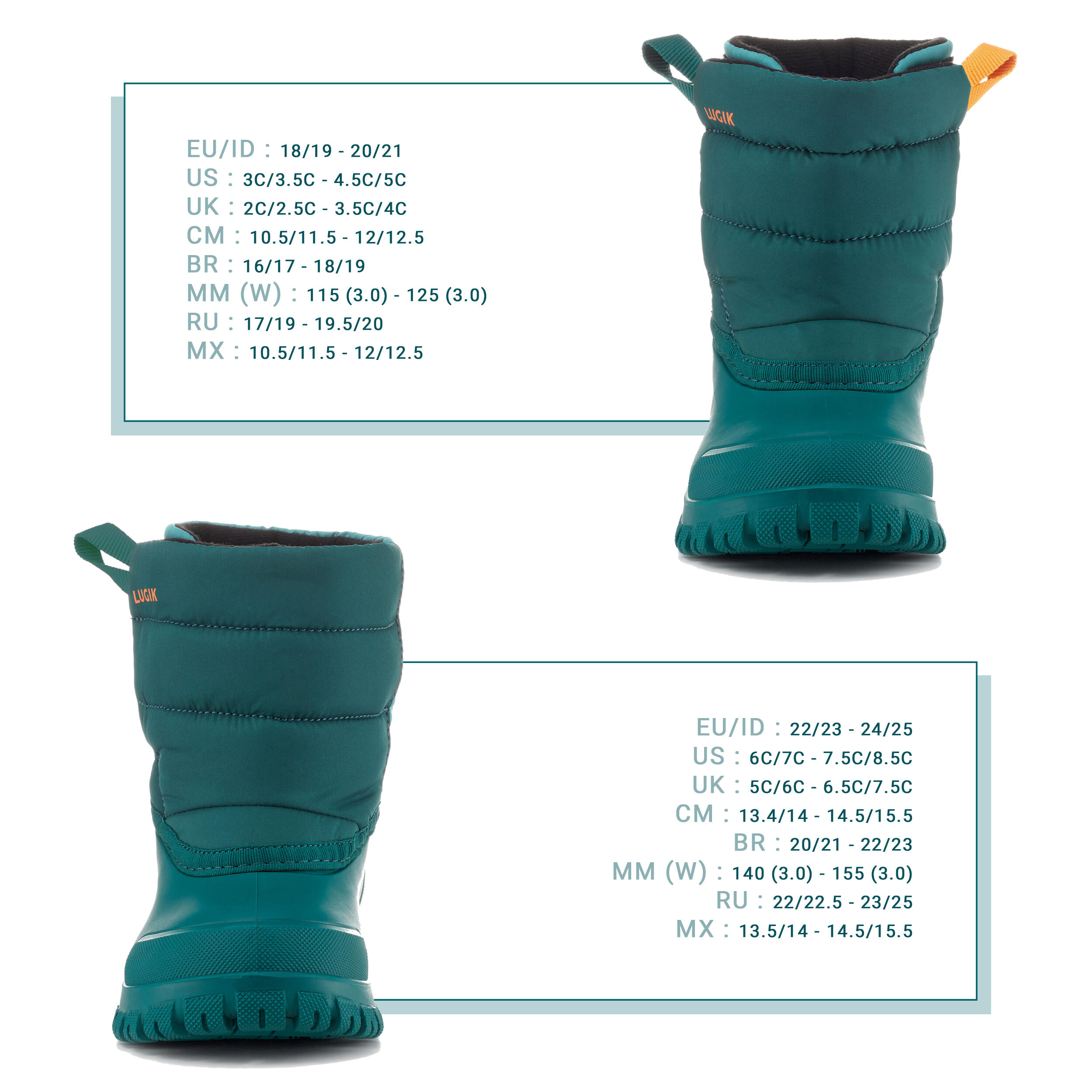 Bottes d’hiver enfant – Warm 500 bleu - WEDZE