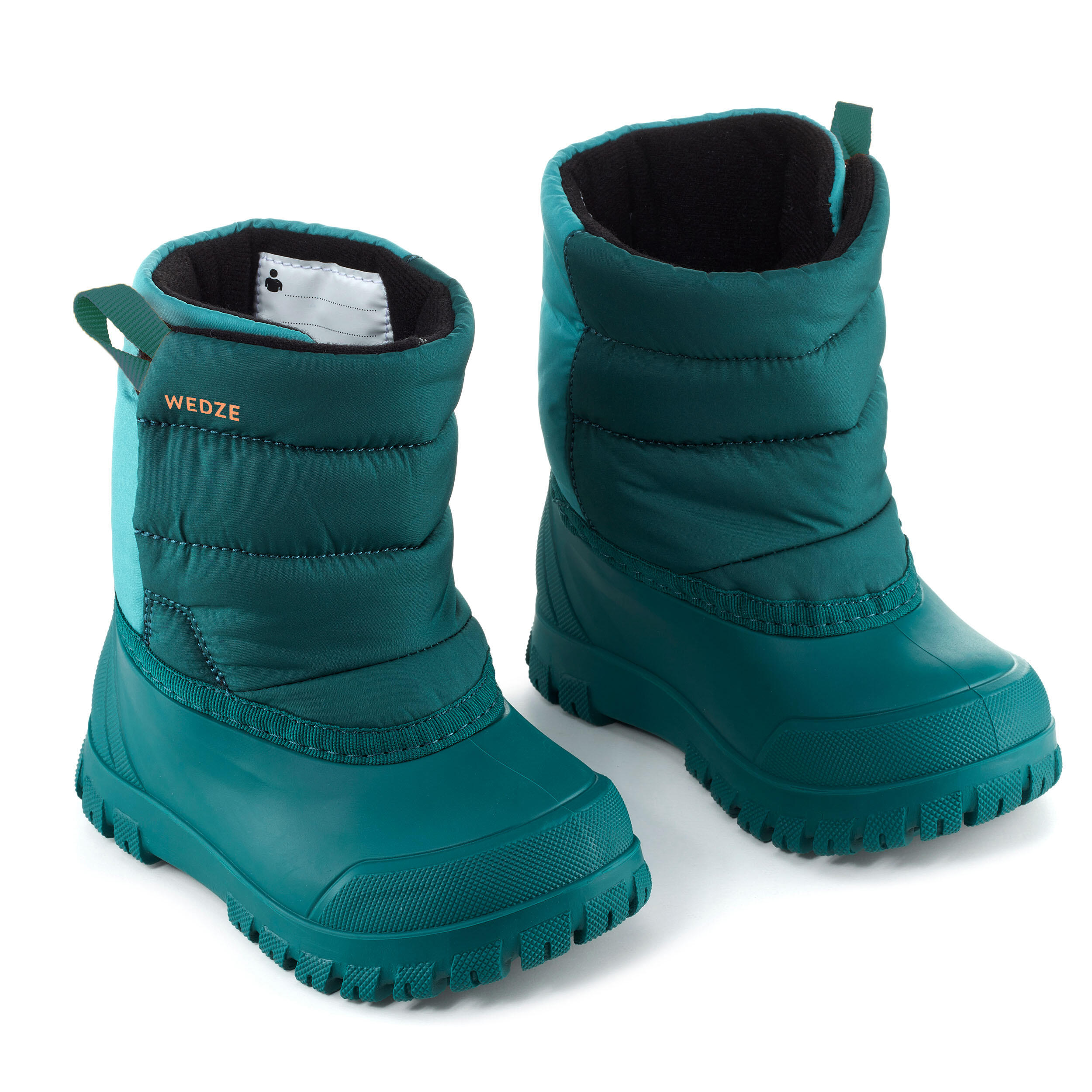 Kids' Winter Boots - Warm 500 Blue - Turquoise, [EN] ash blue