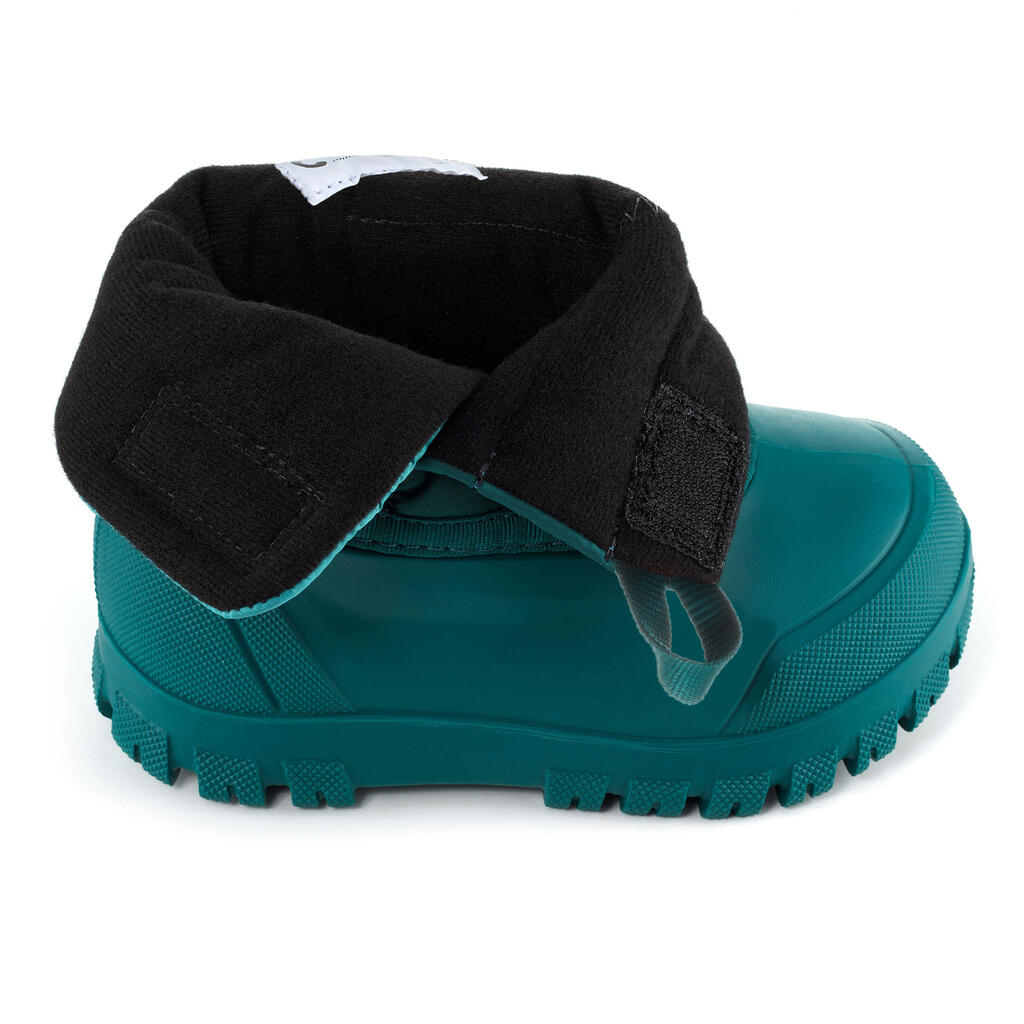 Botas para la nieve para bebé WARM turquesa 