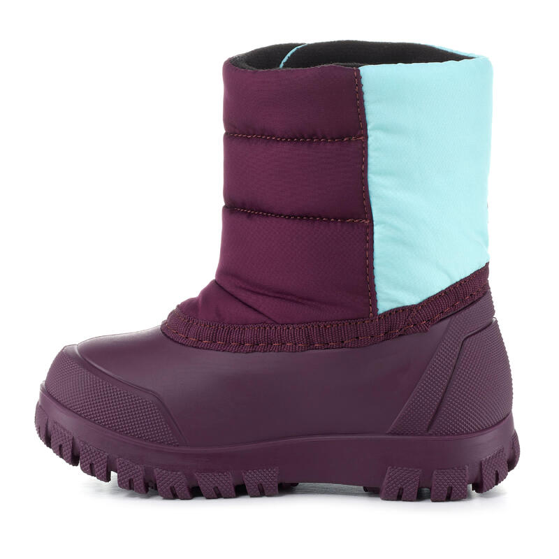 Schneestiefel Baby - Warm violett/türkis