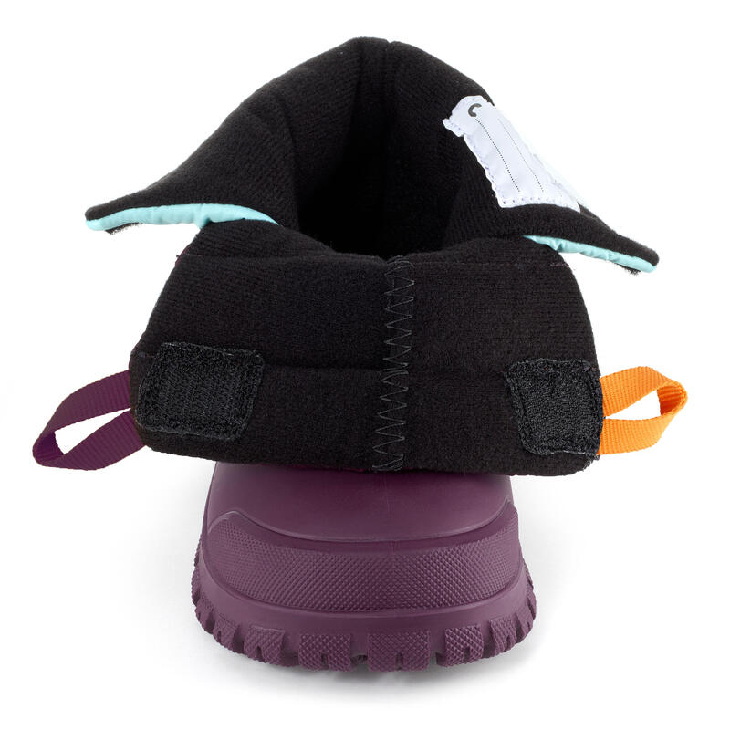 Schneestiefel Baby - Warm violett/türkis