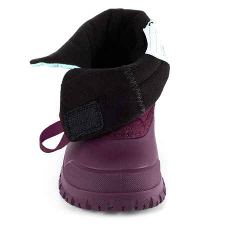 Baby Snow Boots, Baby Après-Ski WARM Purple and Turquoise