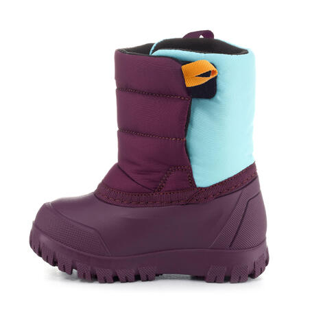 Сапоги зимние лыжные для детей фиолетово-бирюзовые WARM
