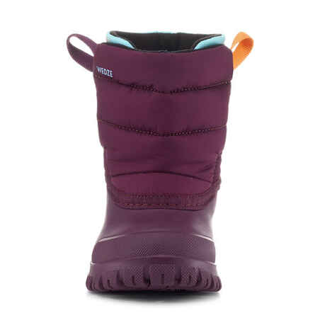 Baby Snow Boots, Baby Après-Ski WARM Purple and Turquoise