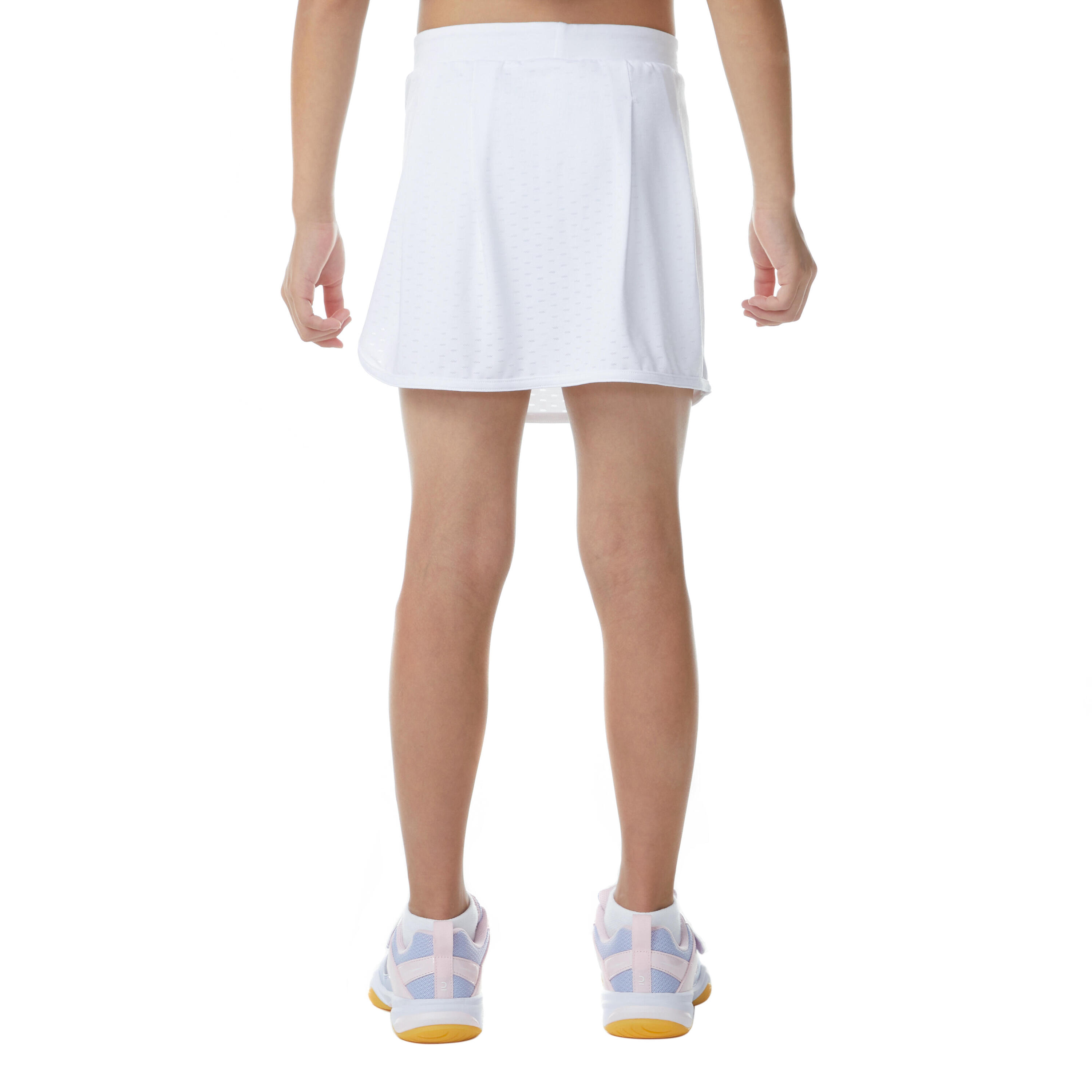 BADMINTON JUNIOR 560 SKIRT WHITE 10/12