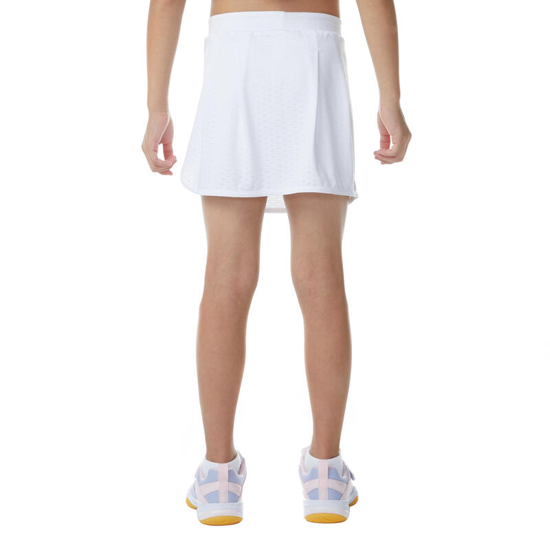 Jupe de Badminton Enfant 560 - Blanche