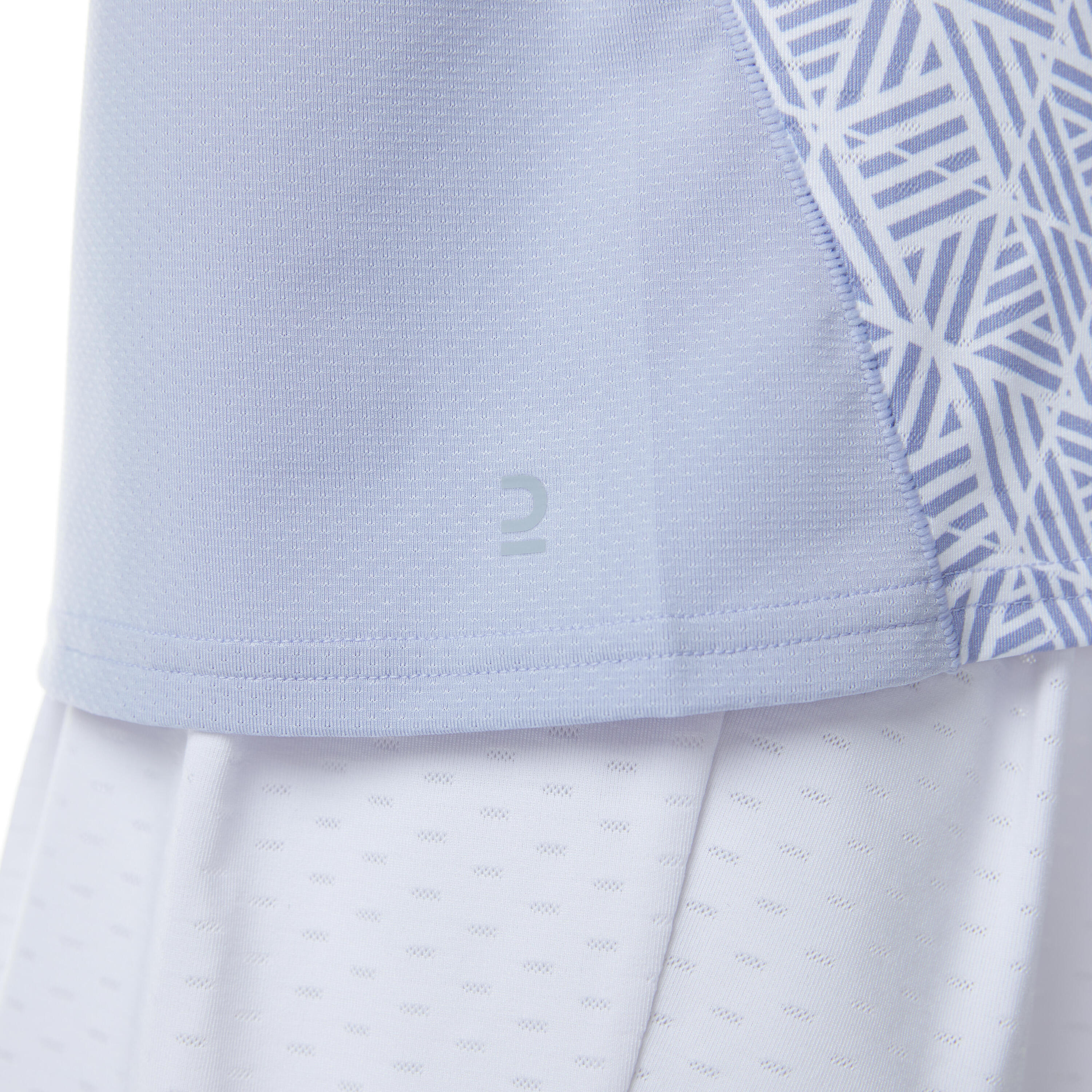 BADMINTON JUNIOR T SHIRT 560 BLUE GREY 6/17