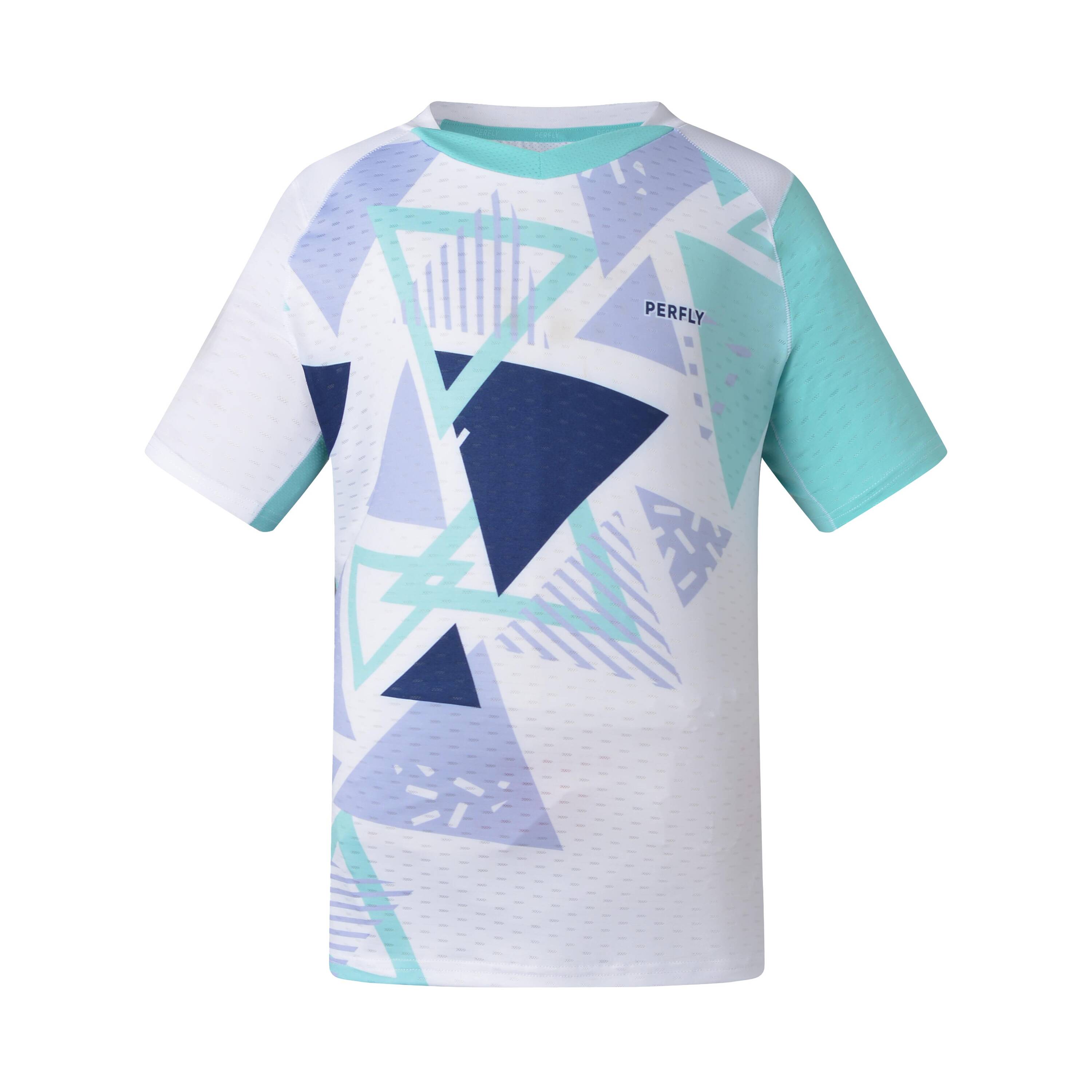Kids Badminton T Shirt 560 White -  2