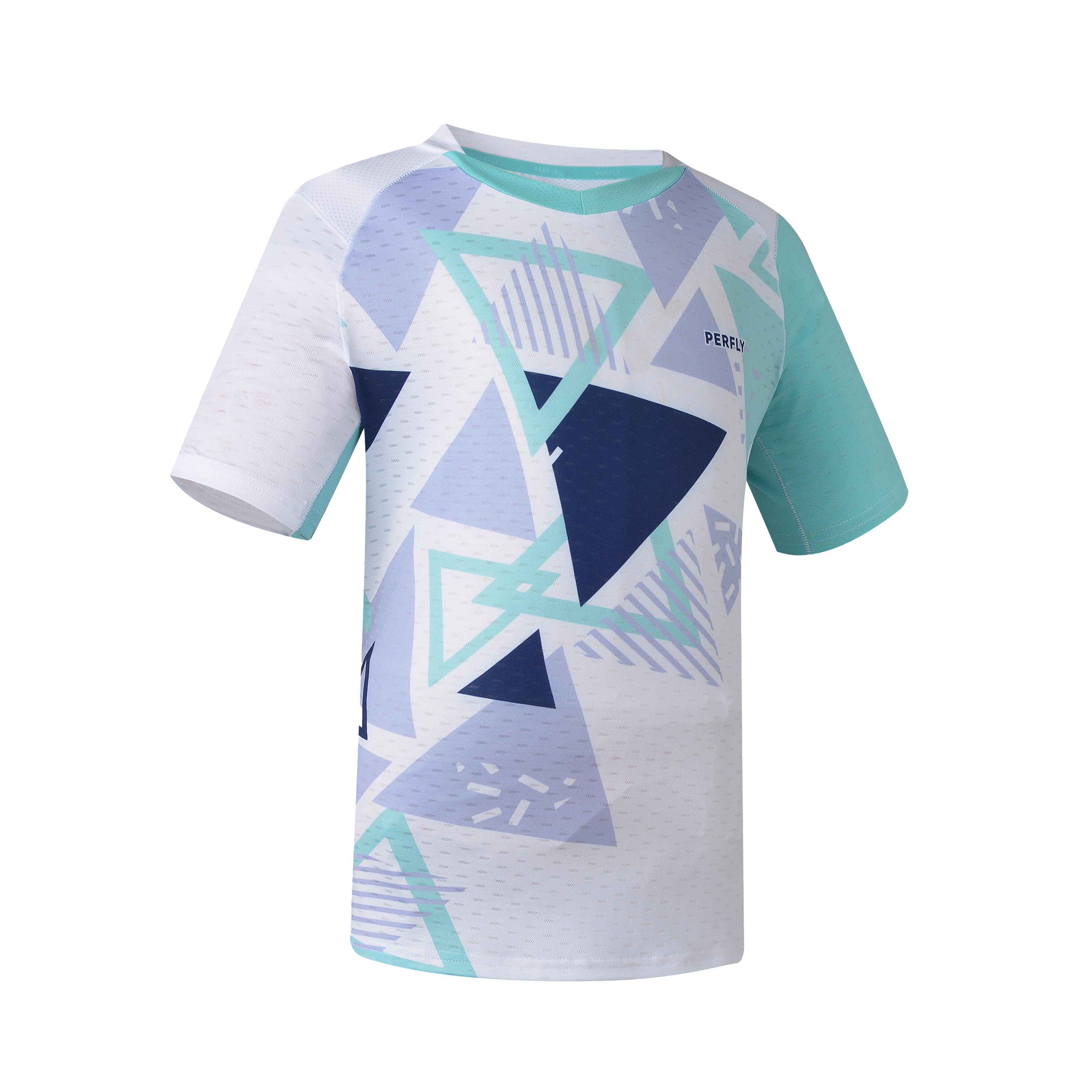 Kids Badminton T Shirt 560 White-image-4