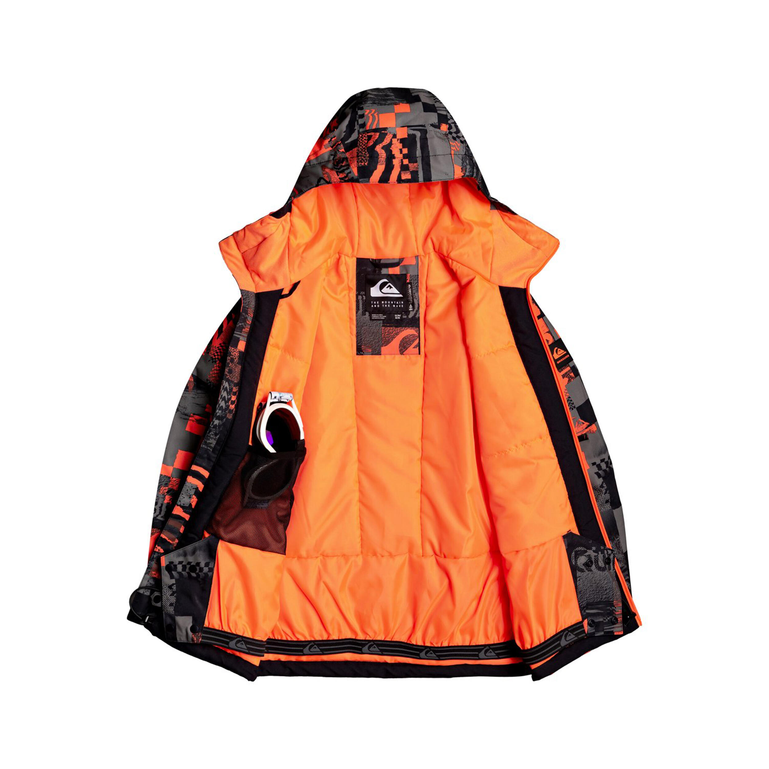 boys orange ski jacket