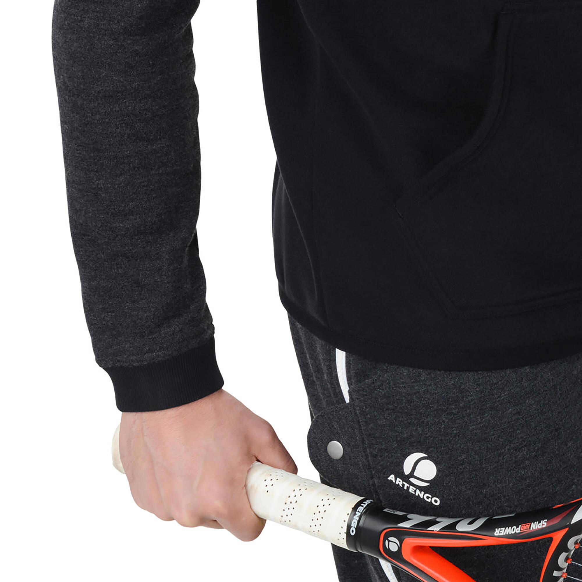 Tennis Winter Jacket- Unisex- TJA 500- Black Grey