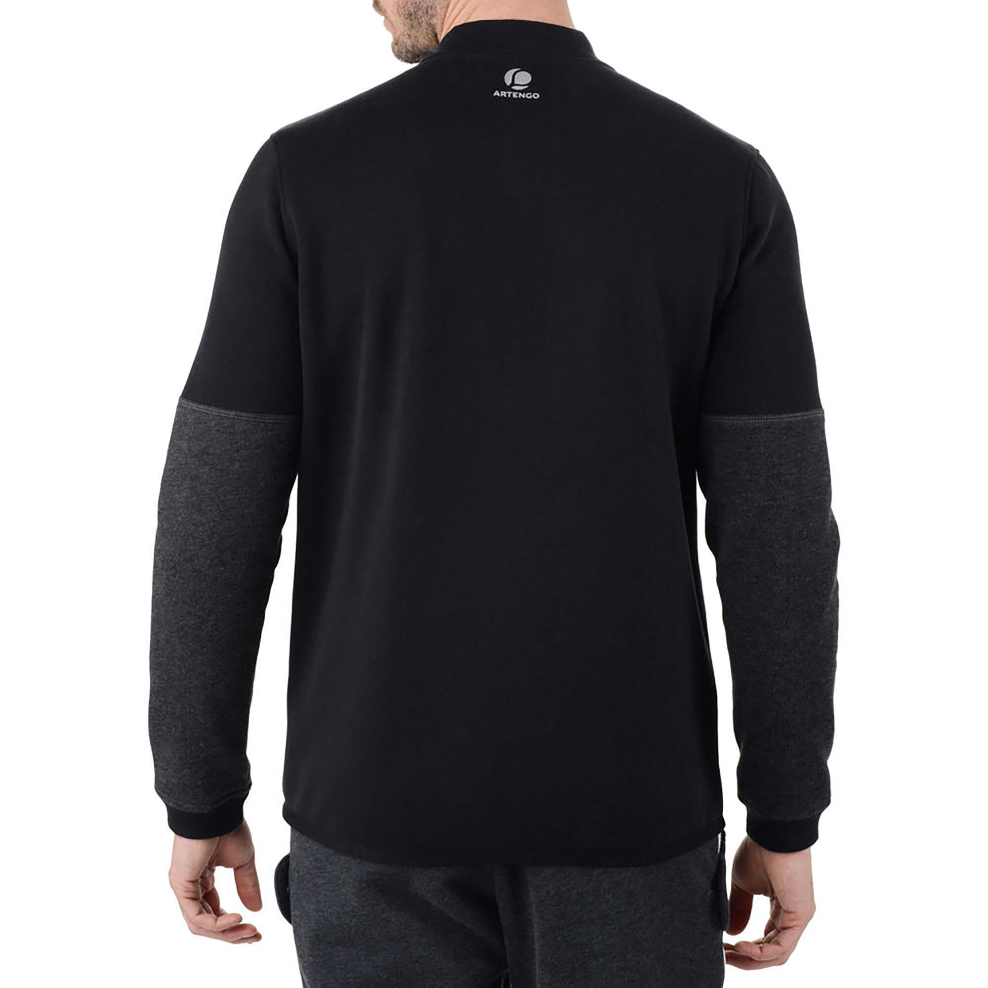 Tennis Winter Jacket- Unisex- TJA 500- Black Grey