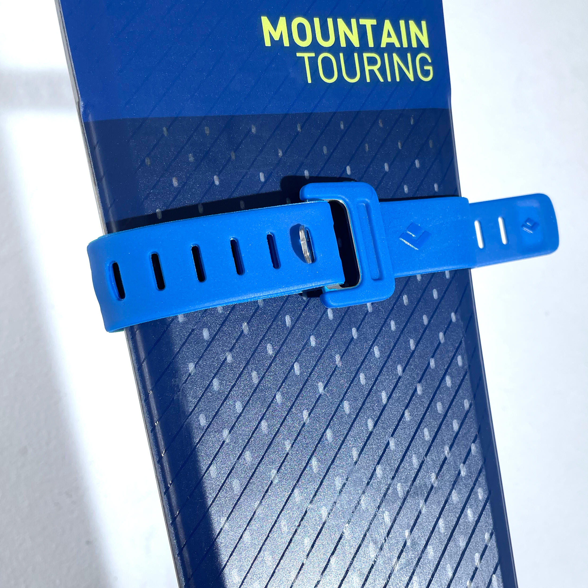 Paire De Skis Homme + Fixations + Bâtons - Lake Bleu - État Correct Pour La Neige