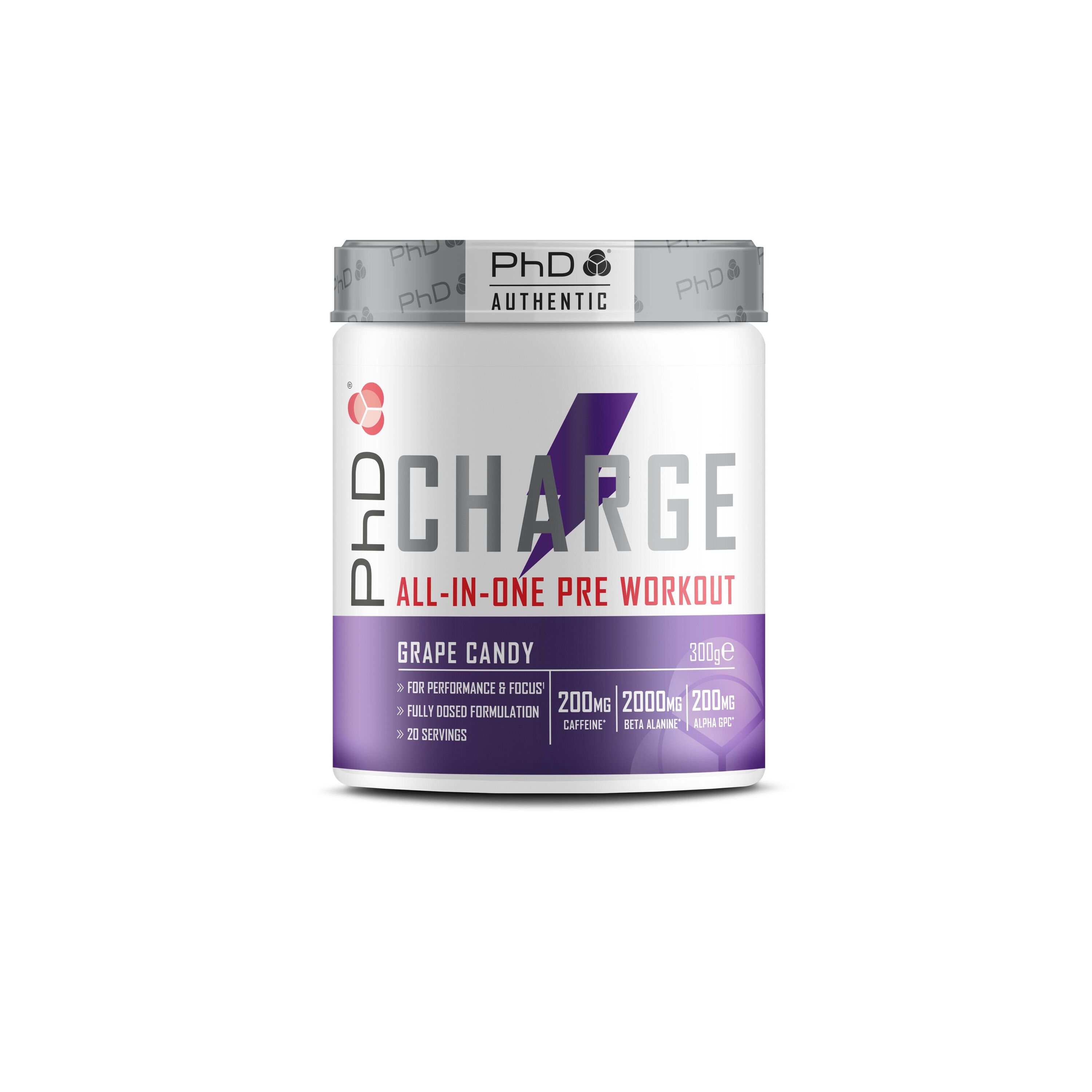 PHD NUTRITION Charge PreWorkout Grape