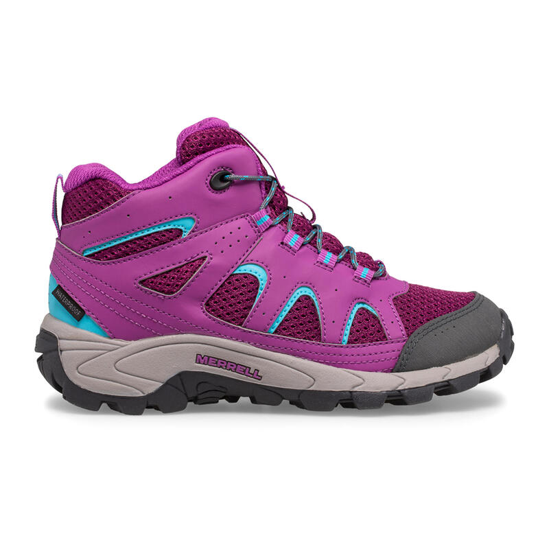 Wanderschuhe Merrell Oakcreek Halbhoch Schnürung Wasserdicht Kinder pink