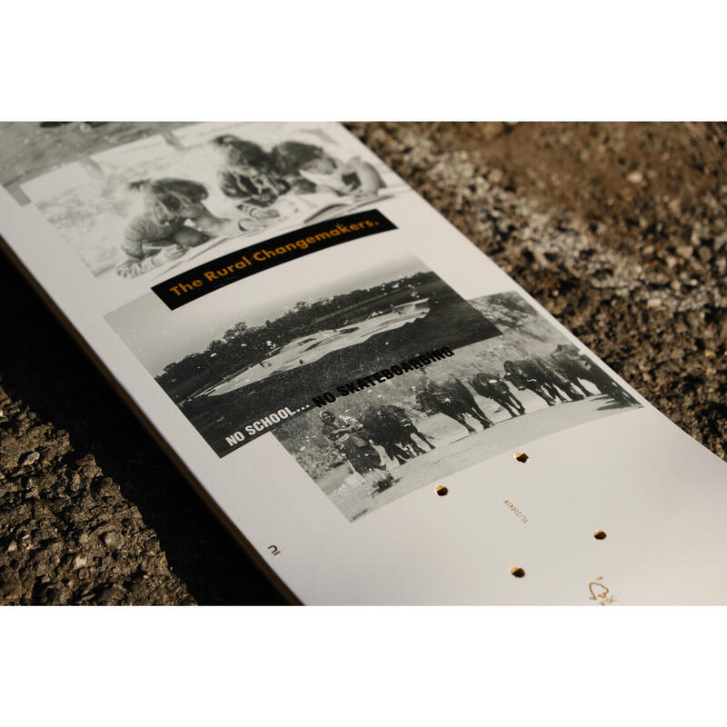 Skateboardová deska z javoru DK120 Rural Changemarkers velikost 8" 
