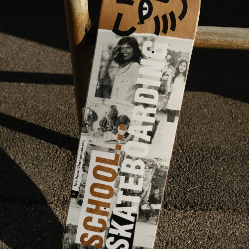 PLANCHE DE SKATE EN ERABLE DK120 "RURAL CHANGMAKERS" TAILLE 8"