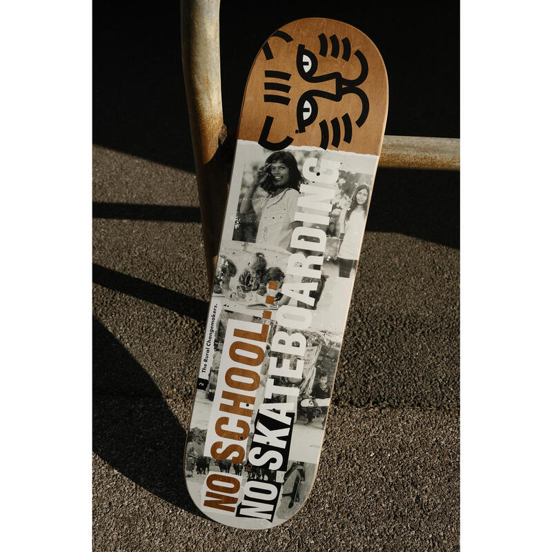 Skateboardová deska z javoru DK120 Rural Changemarkers velikost 8,25" 