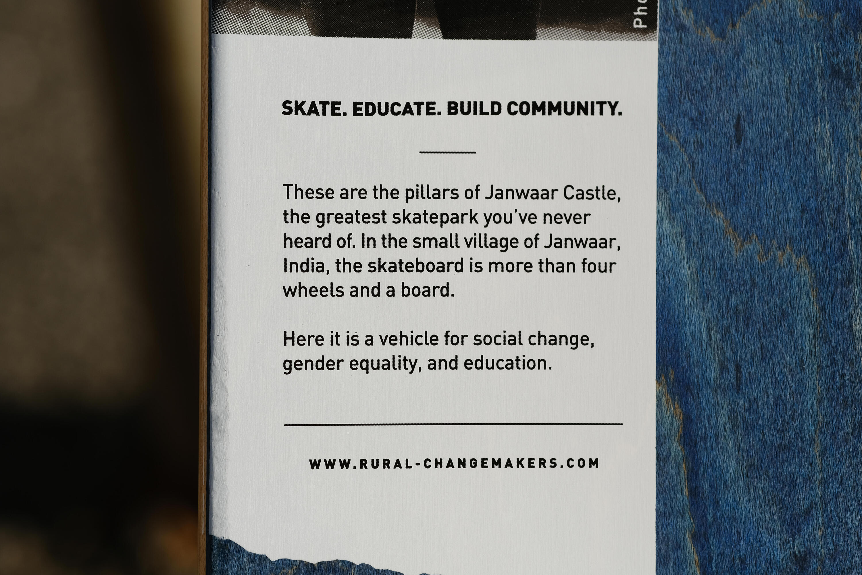 Skateboardová deska z javoru DK120 Rural Changemarkers velikost 8,25"  19/23
