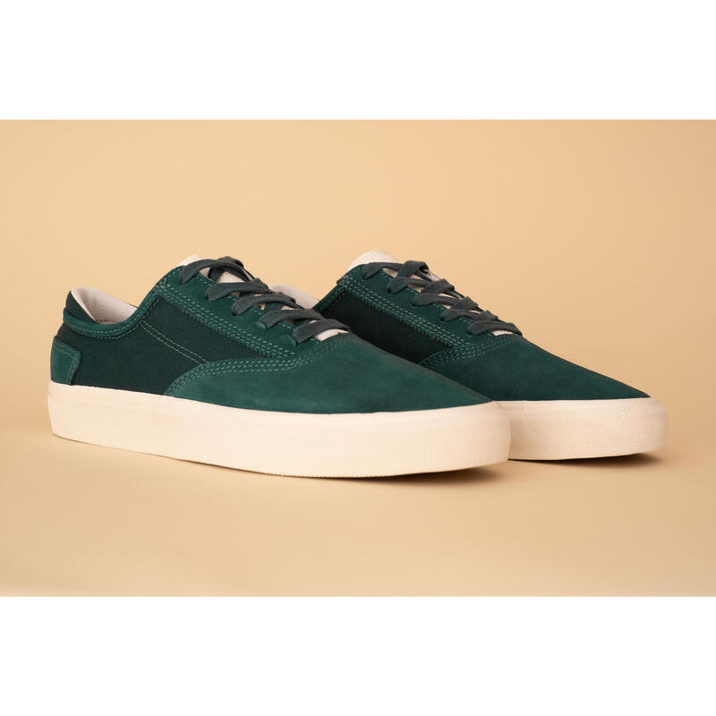 Calçado Vulcanizado de Skate Adulto VULCA 500 II Verde/Branco