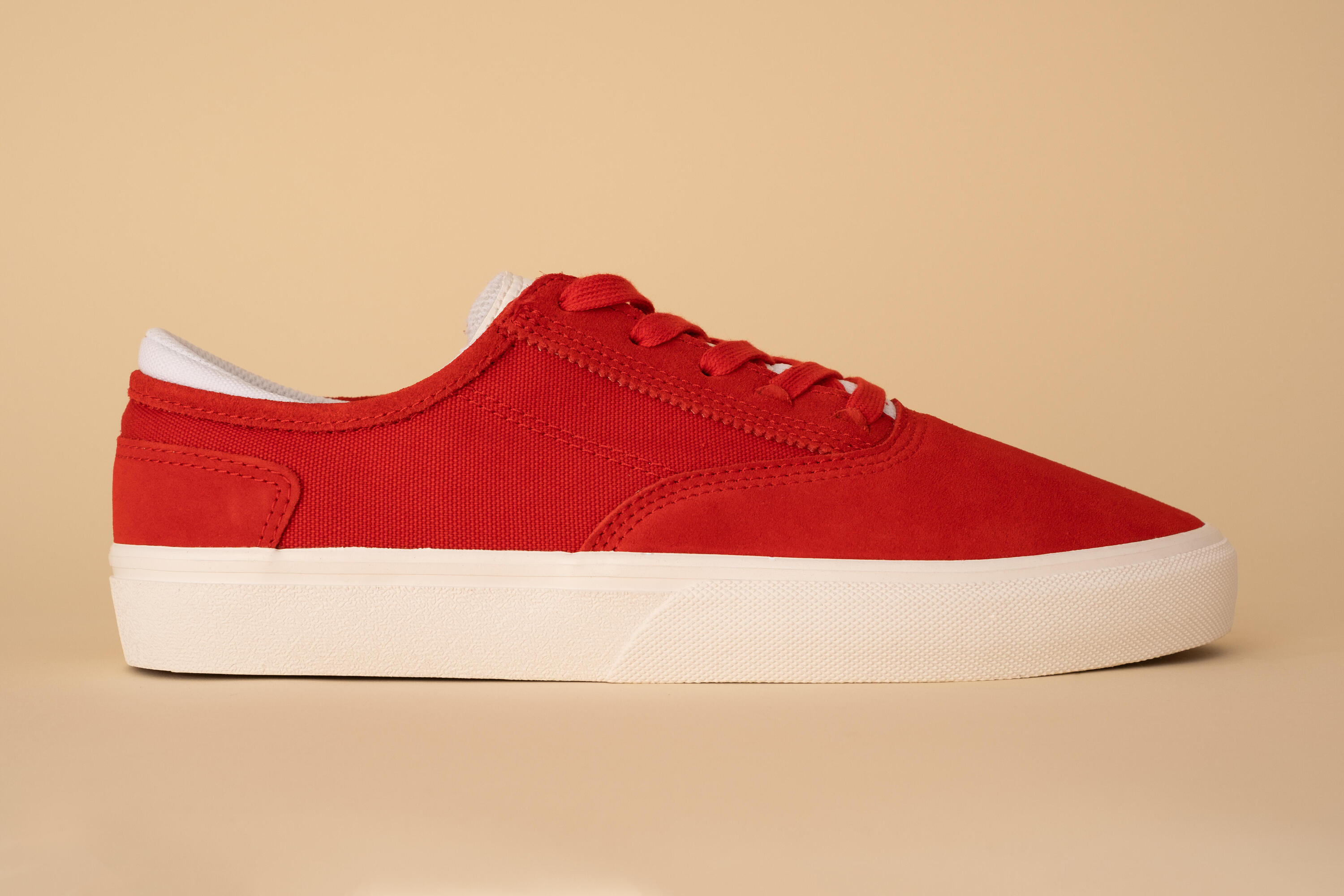 Calçado Vulcanizado de Skate Adulto VULCA 500 II Vermelho/Branco 18/21