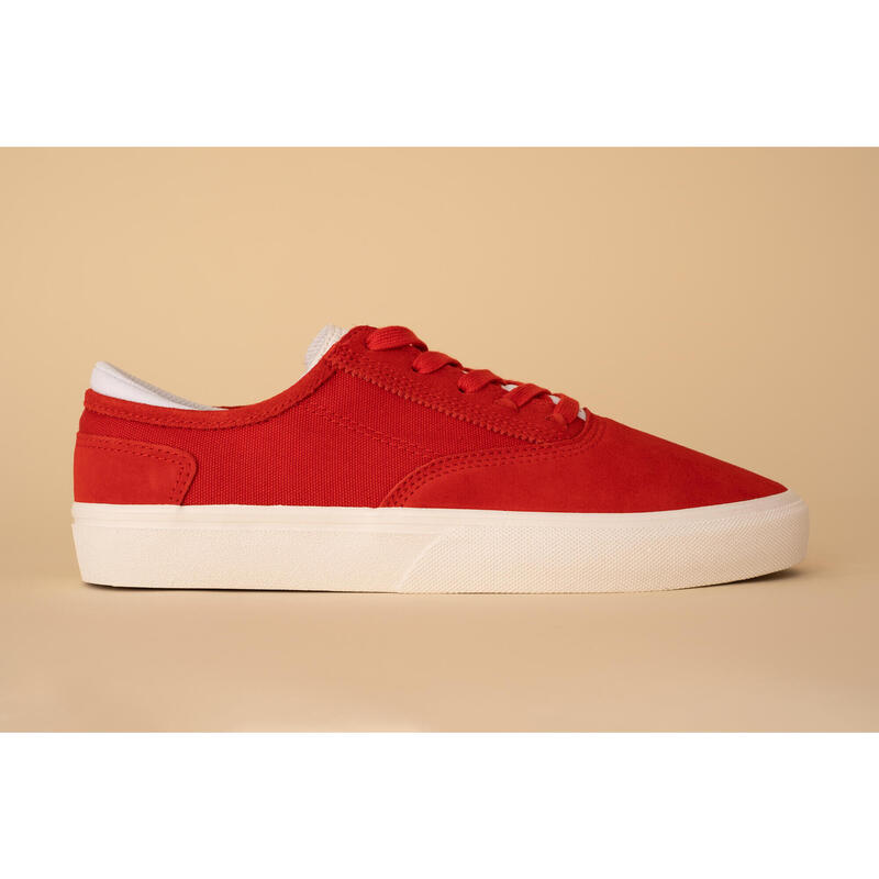 Calçado Vulcanizado de Skate Adulto VULCA 500 II Vermelho/Branco