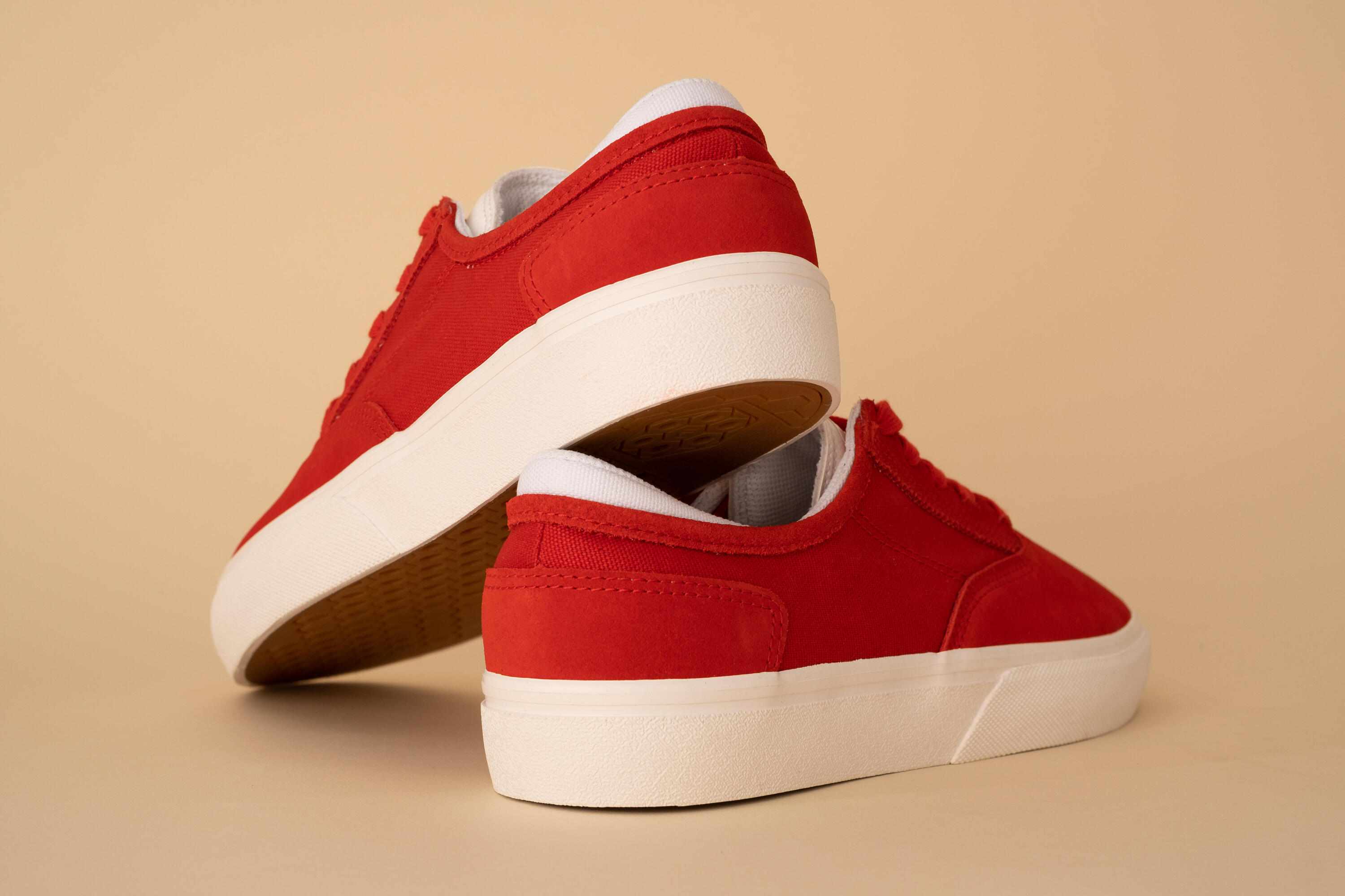 Calçado Vulcanizado de Skate Adulto VULCA 500 II Vermelho/Branco 21/21