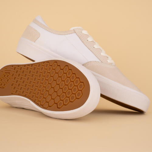 ZAPATILLAS DE SKATE VULCA 500 COMPLETAMENTE BLANCAS